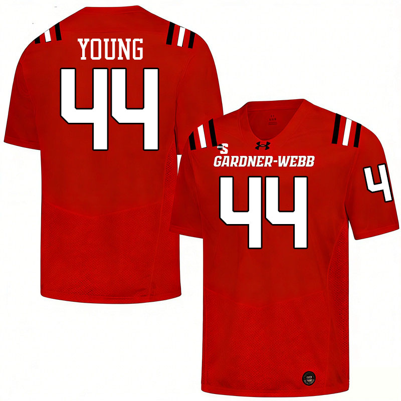 Gardner-Webb Runnin' Bulldogs #44 Jamari Young College Football Jerseys,Uniforms-Red